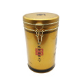 Factory screw top jerry gift tea sliding tin box